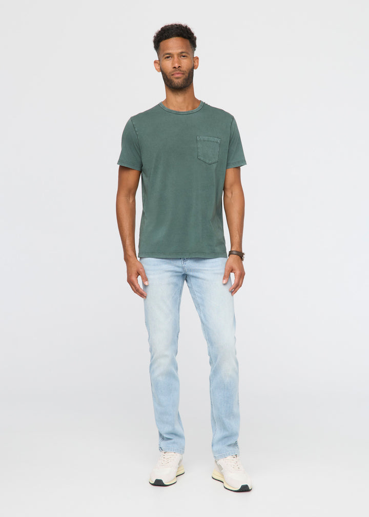Duer PurePima Vintage Pocket Tee - Washed Peat