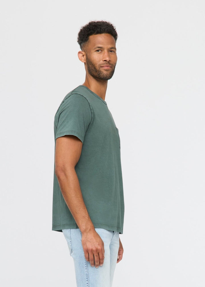 Duer PurePima Vintage Pocket Tee - Washed Peat