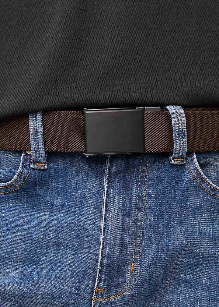 Duer Reversible Stretch Belt - Navy/Brown