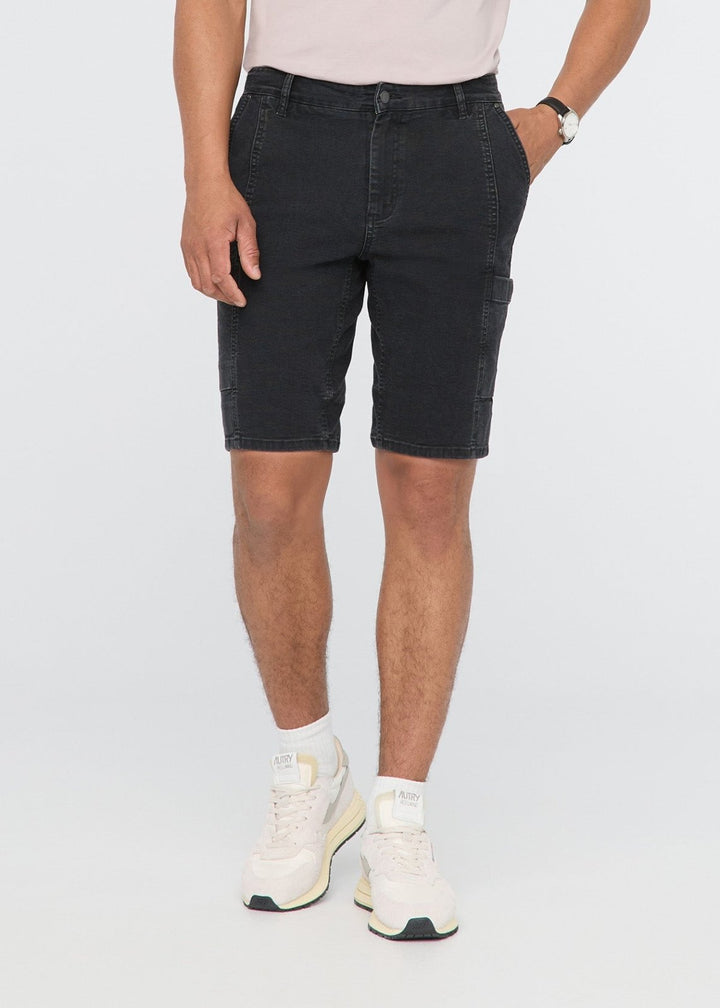 Duer Stretch Canvas Cargo Short - Black
