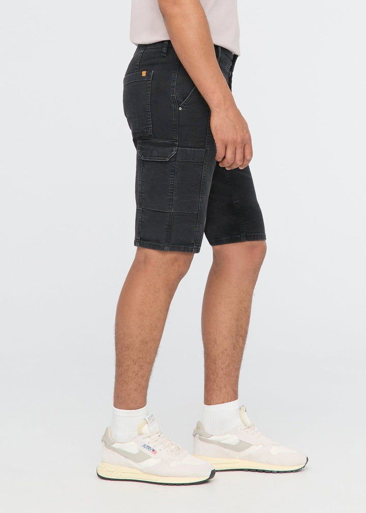 Duer Stretch Canvas Cargo Short - Black
