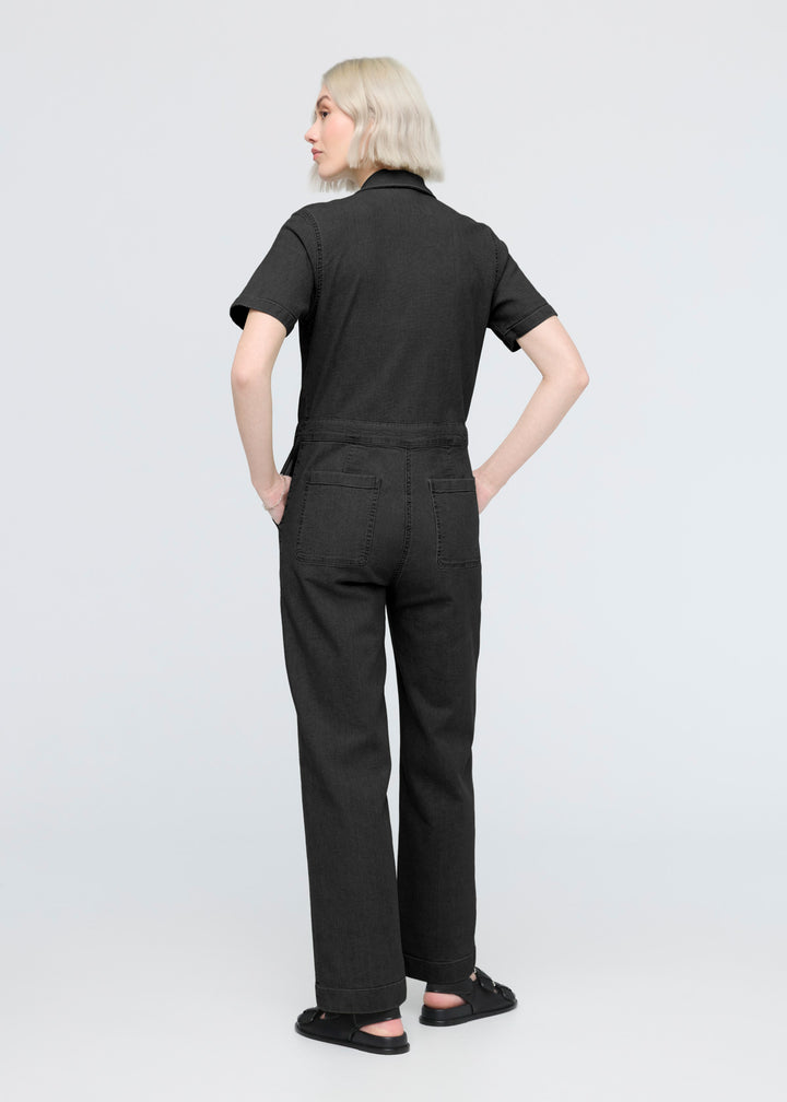 Duer Stretch Canvas Girlfriend Jumpsuit - Black