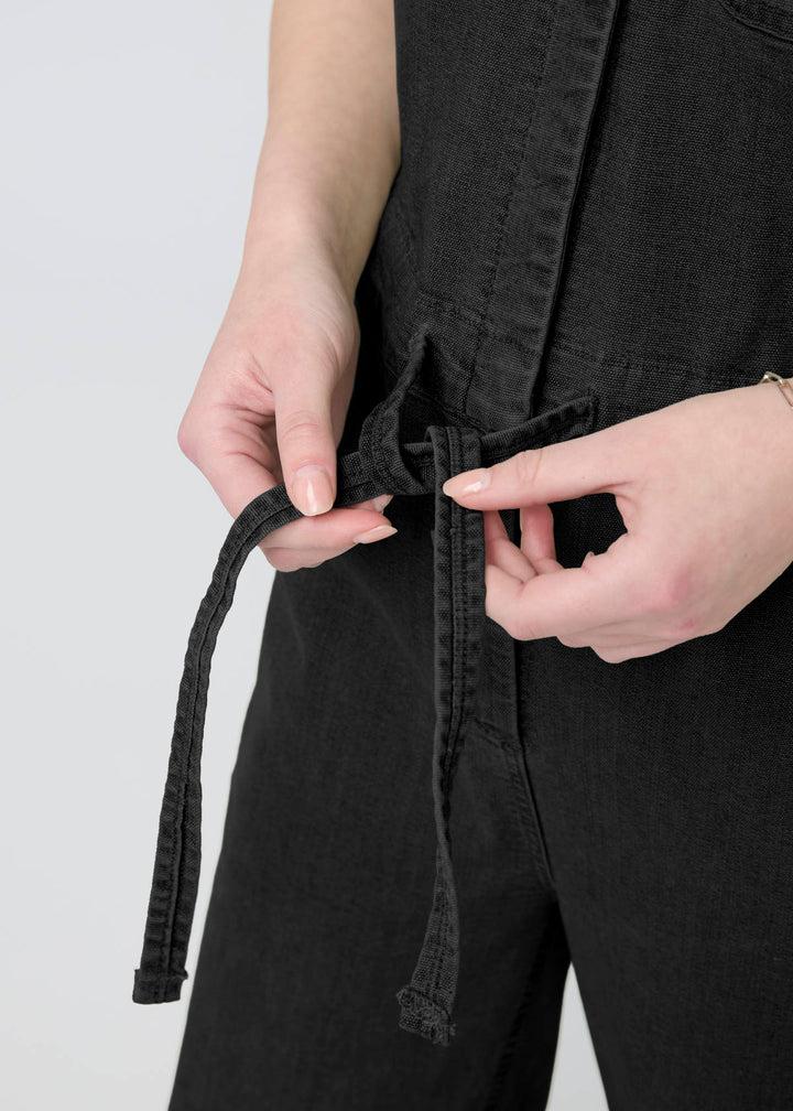 Duer Stretch Canvas Girlfriend Jumpsuit - Black