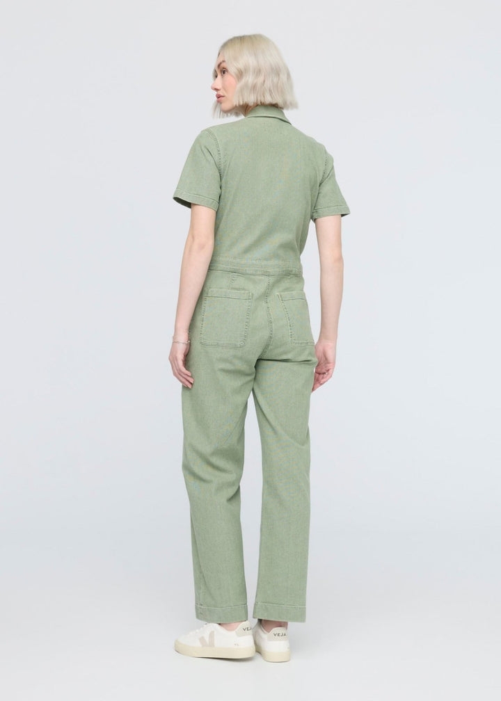 Duer Stretch Canvas Girlfriend Jumpsuit - Light Pine