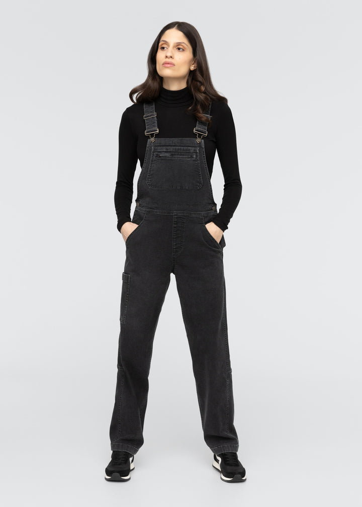 duer Stretch Canvas Overall - Black
