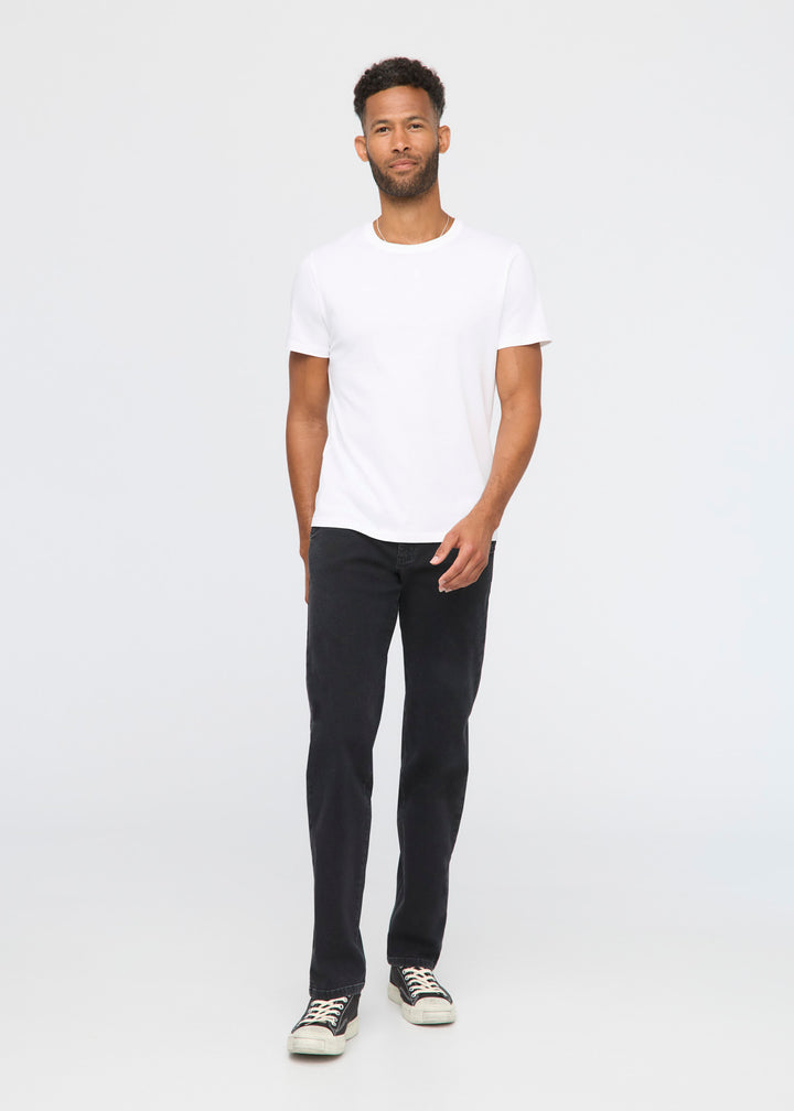 duer Stretch Canvas Relaxed Straight Chino - Black