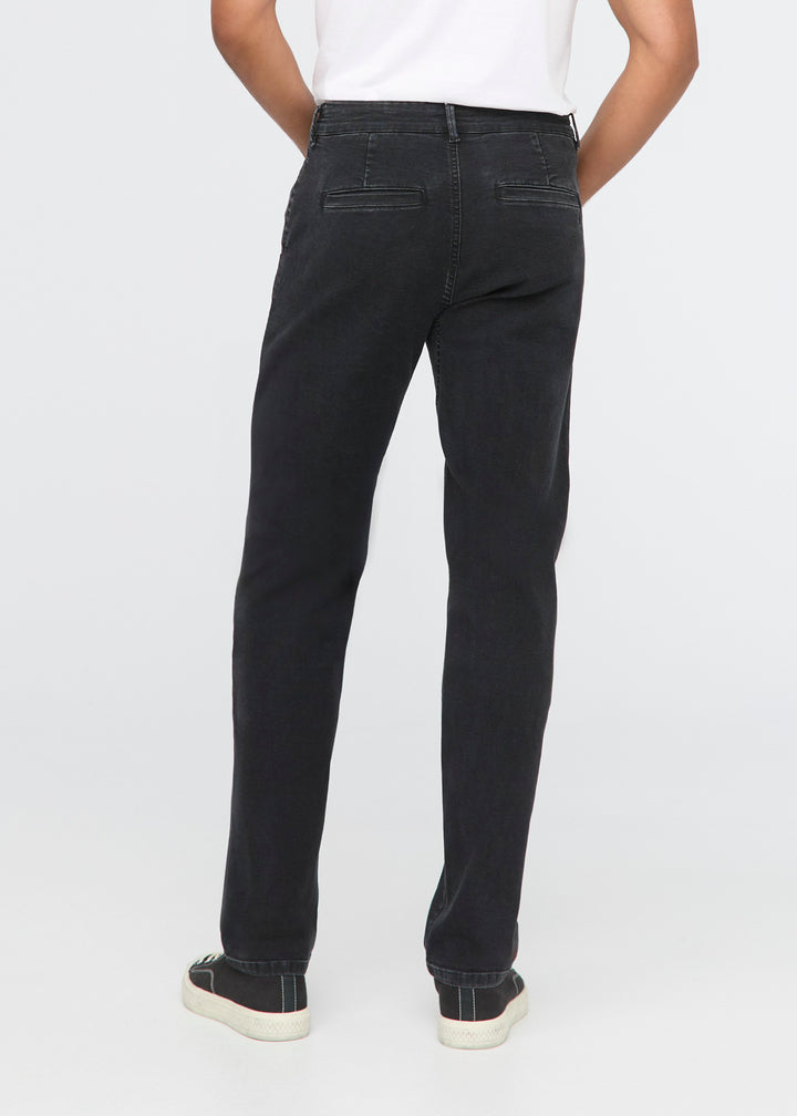 Duer Stretch Canvas Relaxed Straight Chino - Black