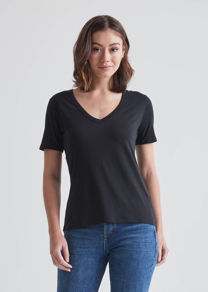 Duer The Only Tee V-Neck - Black