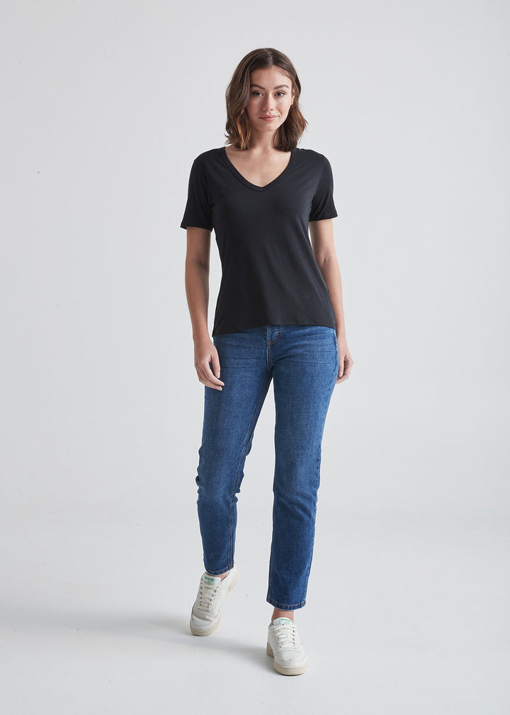 duer The Only Tee V-Neck - Black