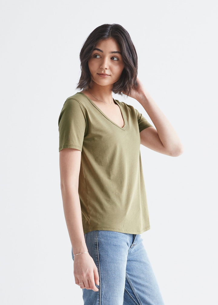 Duer The Only Tee V-Neck - Olive