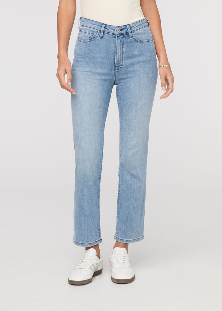 Duer No Sweat Denim High Rise Slim Straight - Mystic Blue