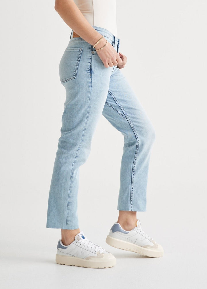 Duer Performance Denim Girlfriend - Coastal Blue (raw Hem)