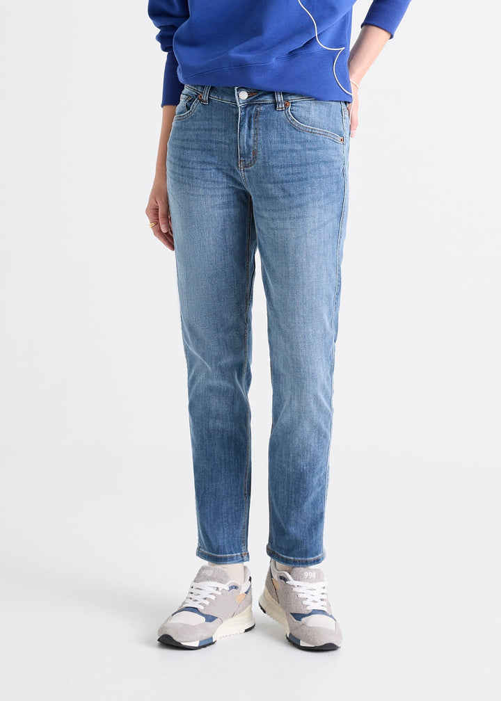 Duer Performance Denim Girlfriend - Vintage Light Stone