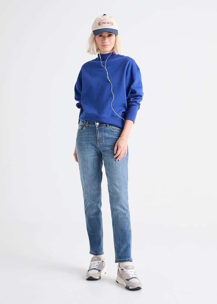 duer Performance Denim Girlfriend - Vintage Light Stone