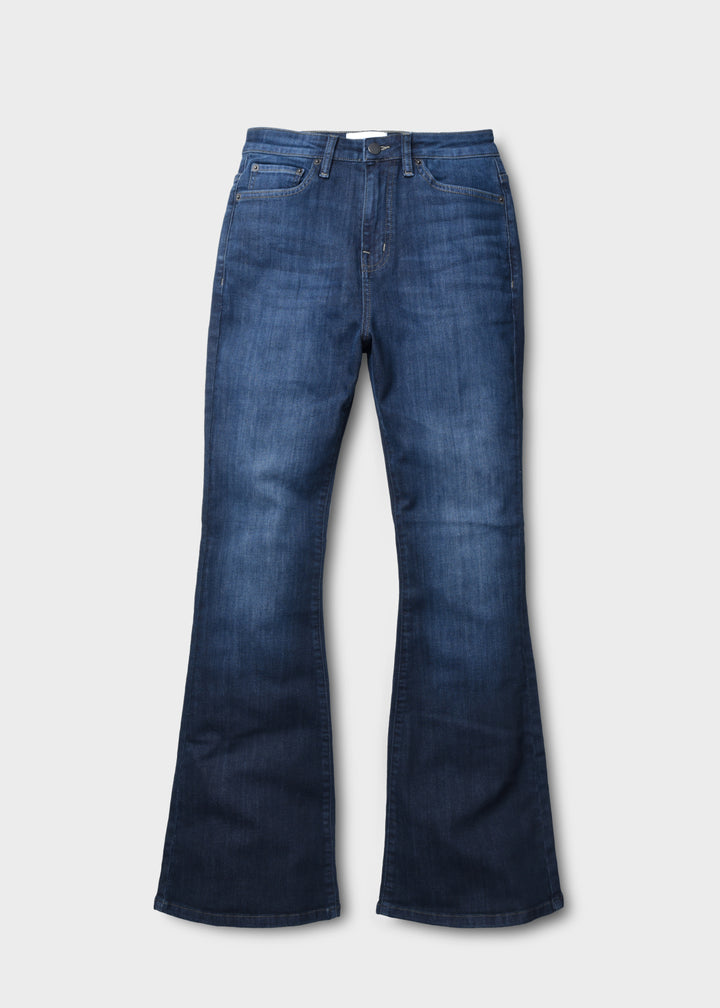 Duer Performance Denim High Rise Flare - Carbon Stone