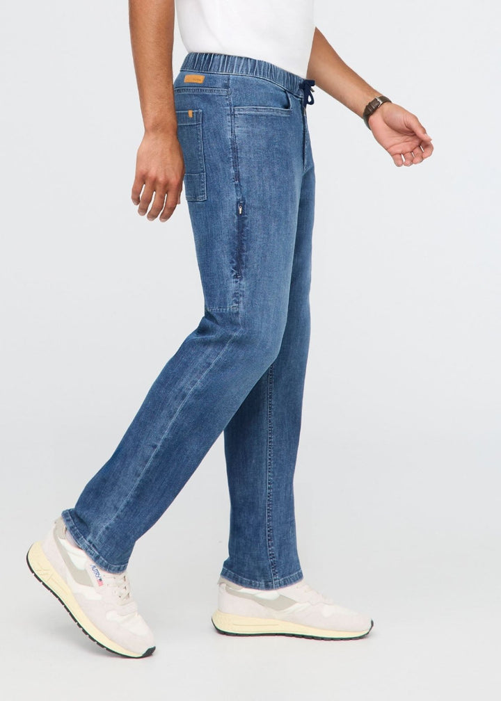 Duer Performance Denim Lite Essential Pant - Haze Indigo