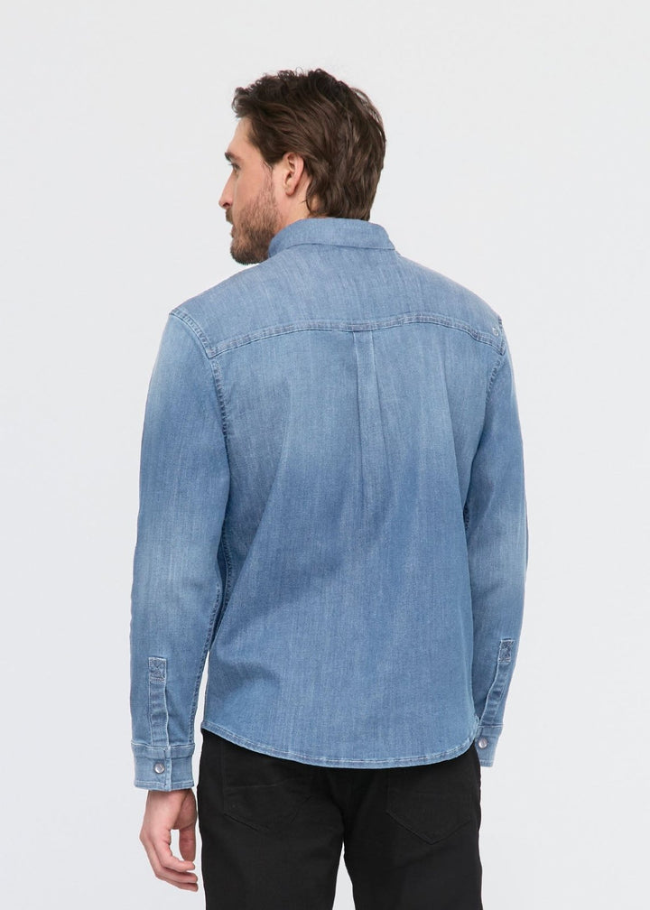 Duer Performance Denim Lite Two-Pocket Shirt - Haze Indigo