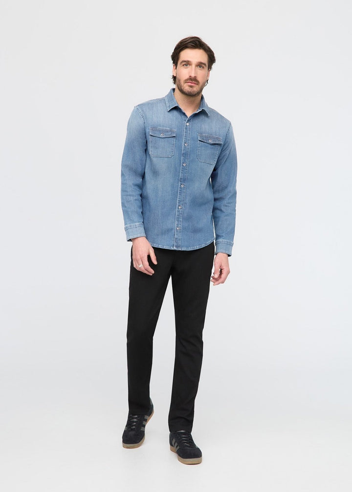 Duer Performance Denim Lite Two-Pocket Shirt - Haze Indigo