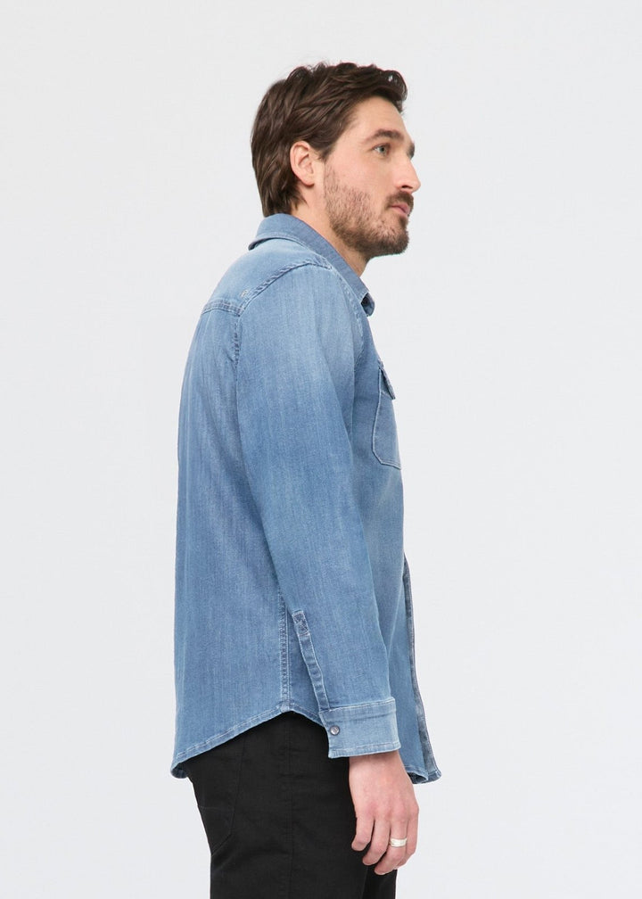 Duer Performance Denim Lite Two-Pocket Shirt - Haze Indigo