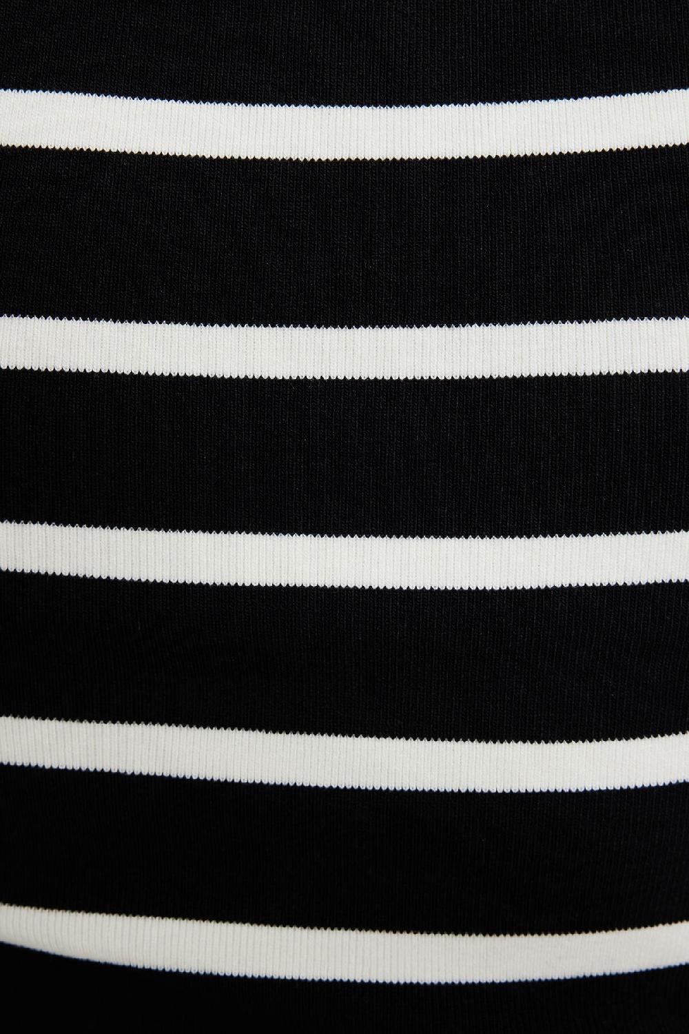 Dynamite Camisole Extensible Côtelée à Ourlet Roulé