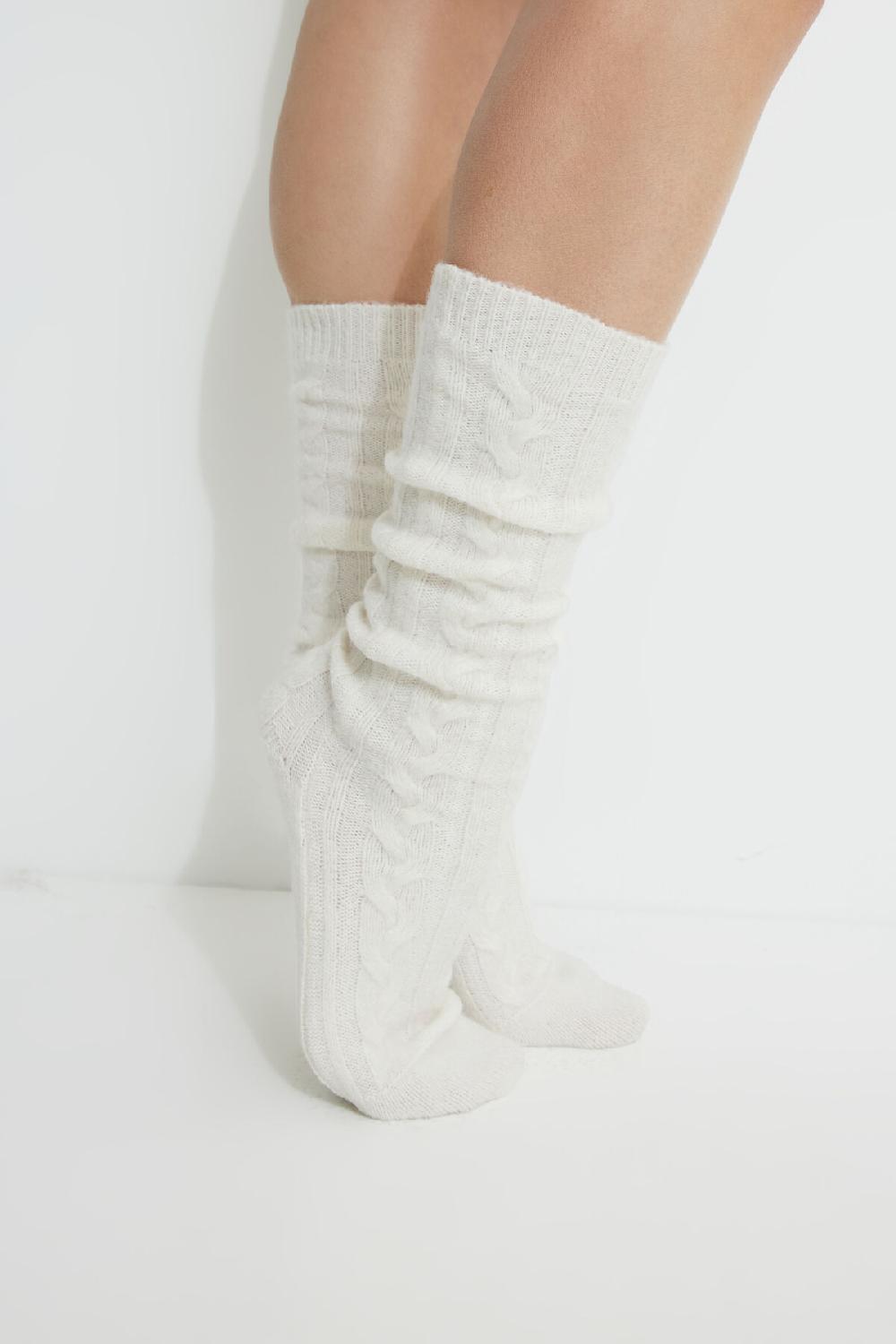 dynamite Chaussettes au mollet en mailles torsadées Heavenlyarnᴹᶜ