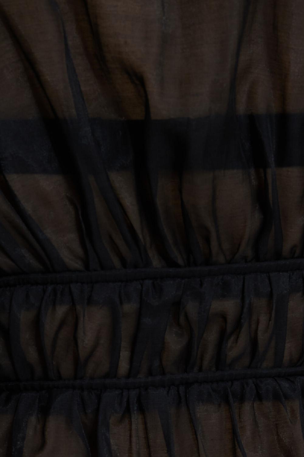 Dynamite Blouse Ouverte à L’avant En Organza