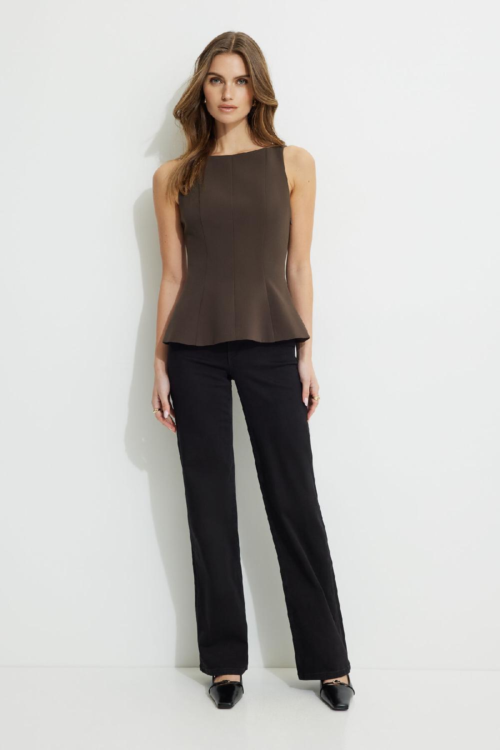 Dynamite Blouse Sans Manches à Basque