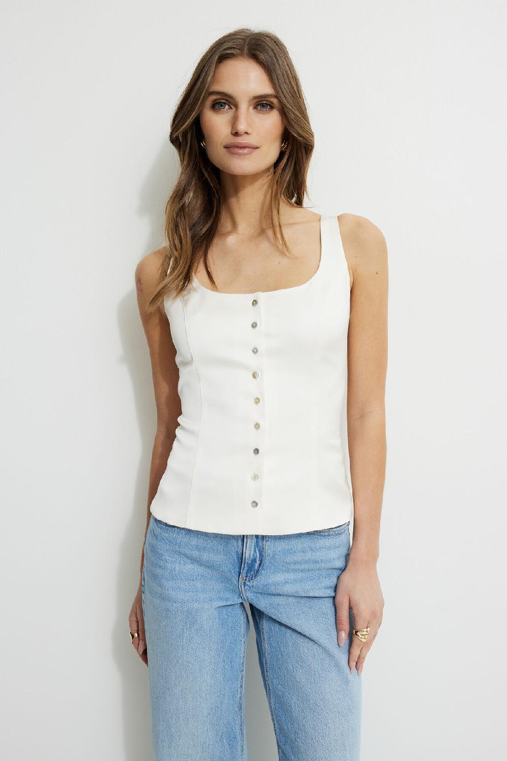 dynamite Camisole boutonnière en satin