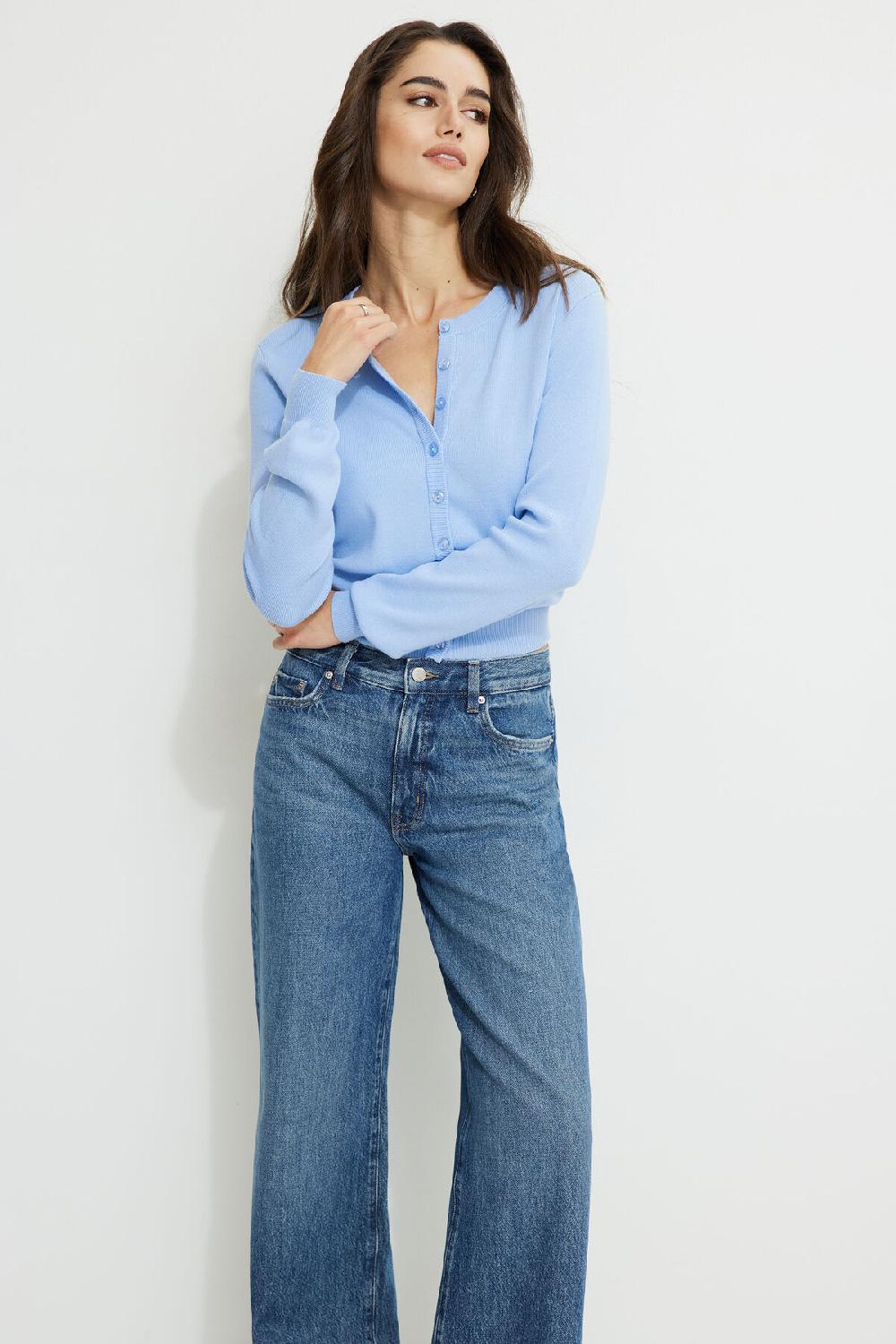 Dynamite Cardigan à Col Rond Rebecca