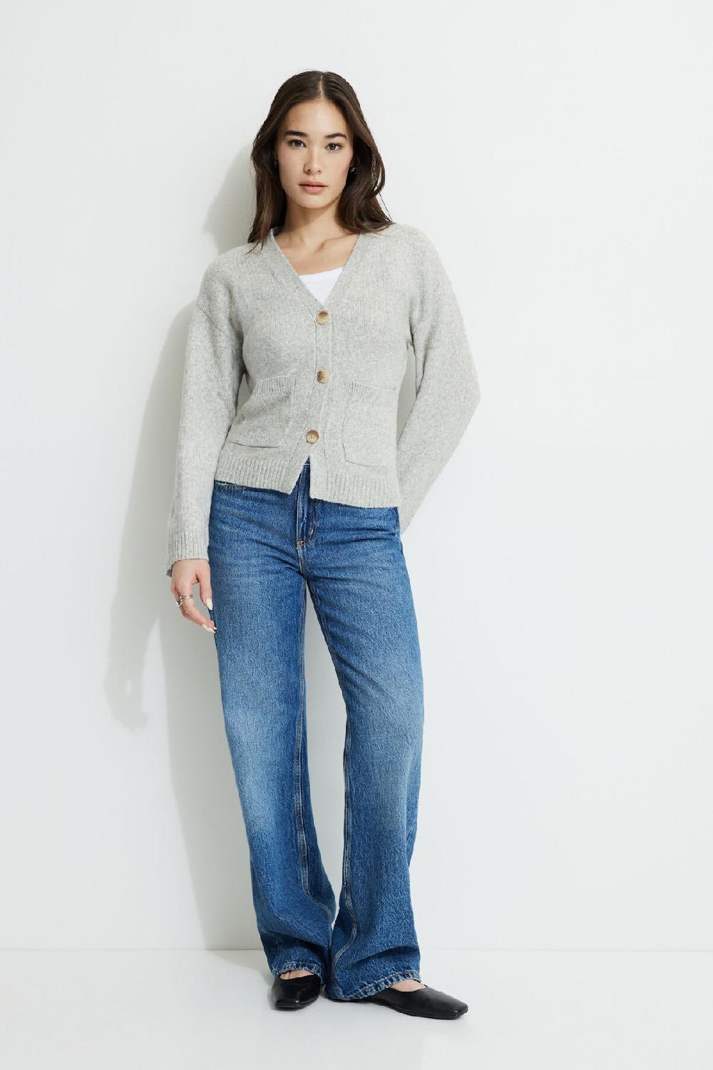 Dynamite Cardigan Boutonné à Col En V