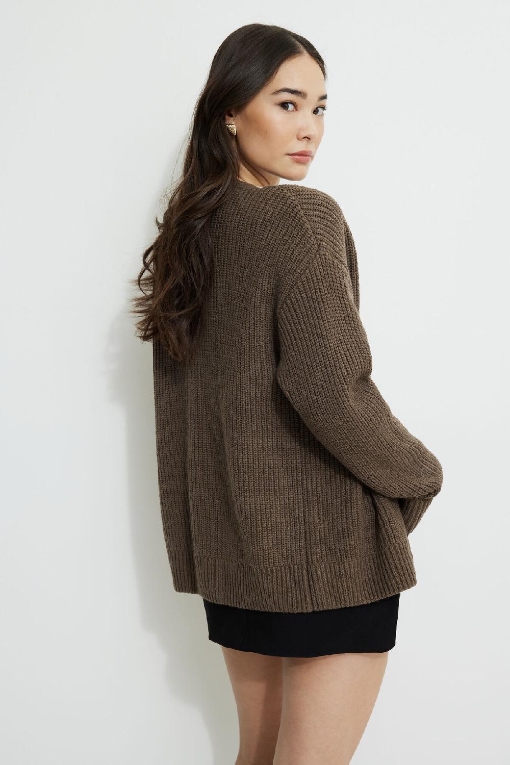 Dynamite Cardigan Carré à Col En V