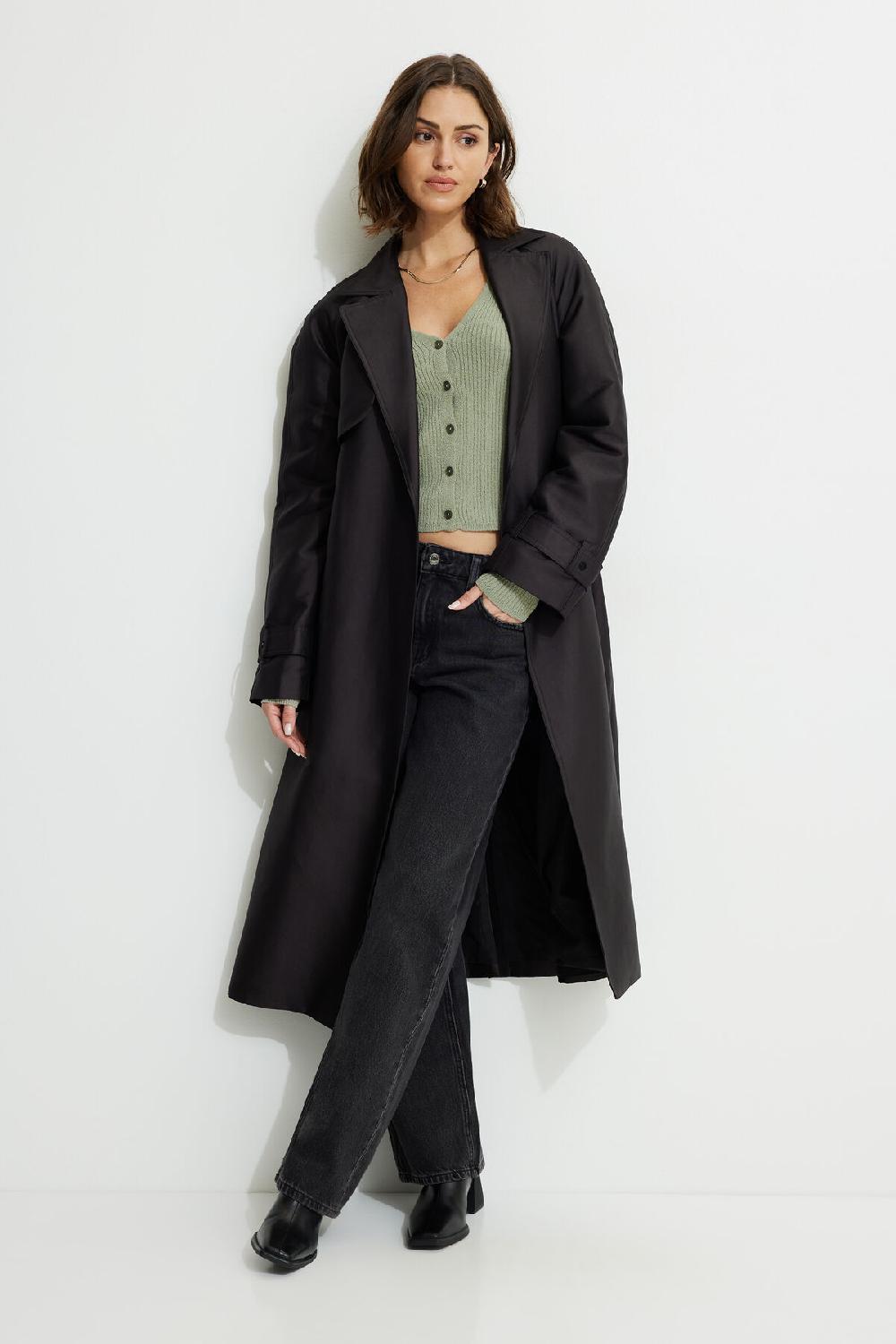 Dynamite Cardigan Côtelé à Col En V Mila