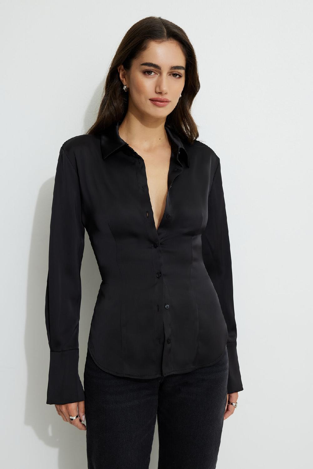 Dynamite Chemise Ajustée En Satin