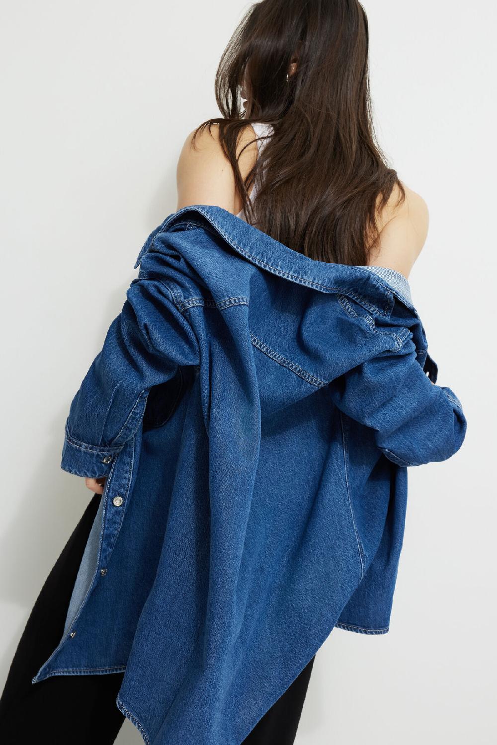 Dynamite Chemise Ample En Denim Et En Tencelᵐᶜ