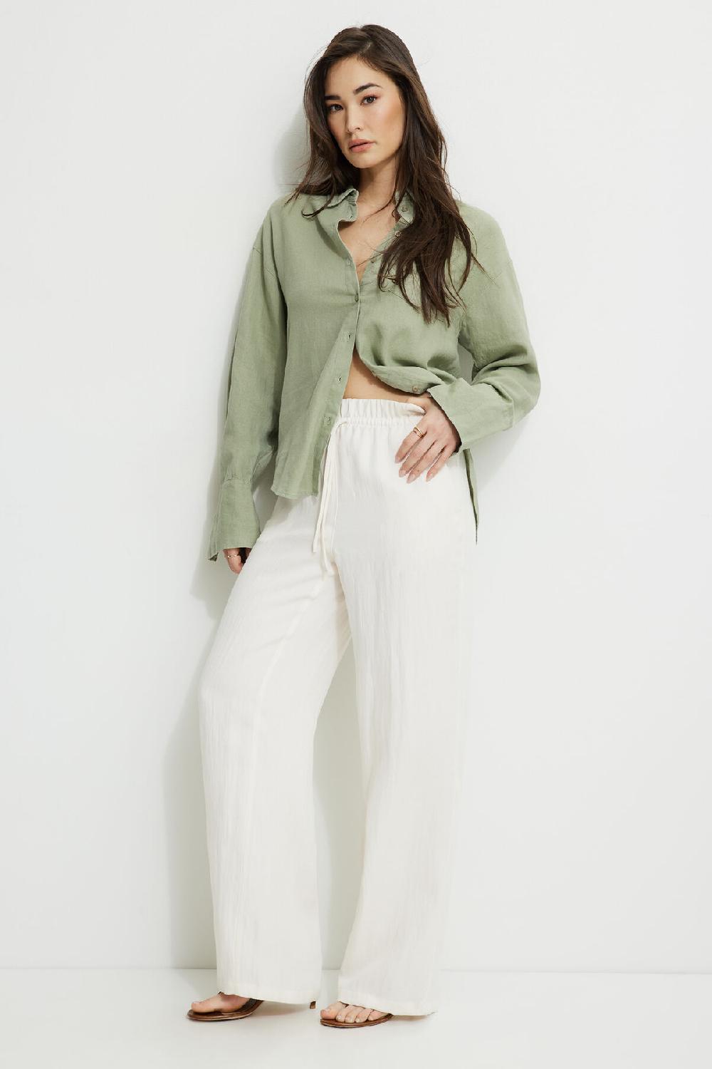 Dynamite Chemise Ample En Lin Monroe