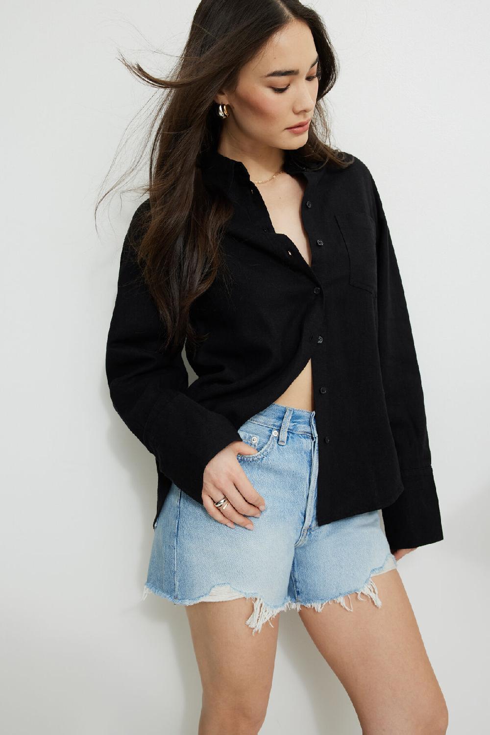 dynamite Chemise ample en lin Monroe