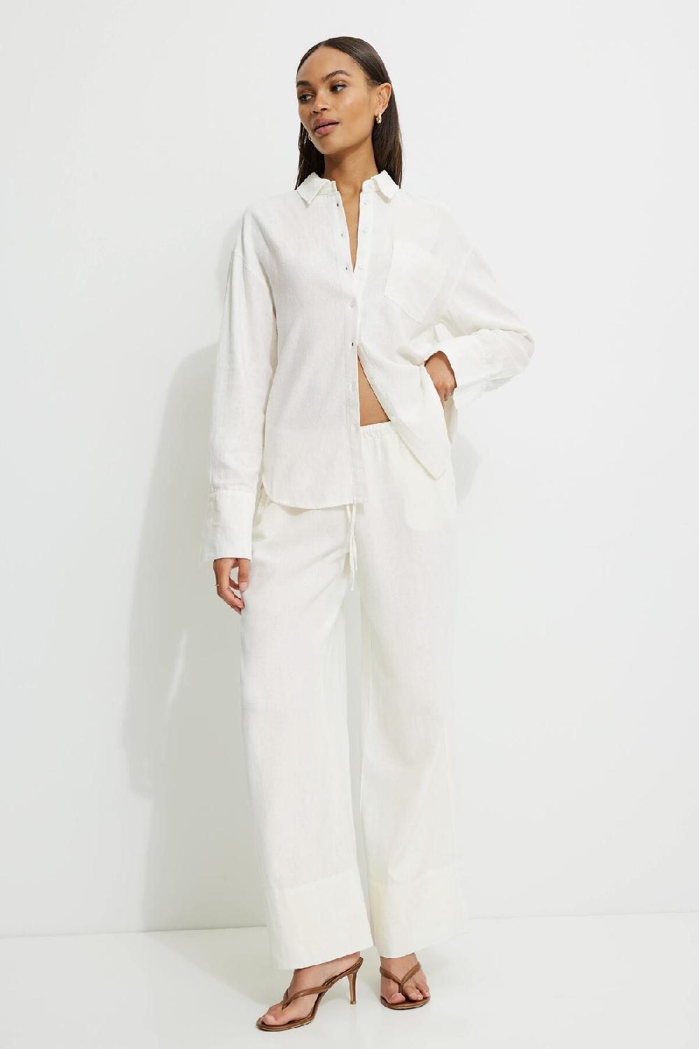 Dynamite Chemise Ample En Lin Monroe