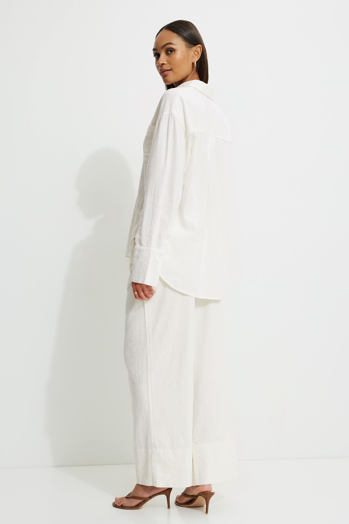 Dynamite Chemise Ample En Lin Monroe