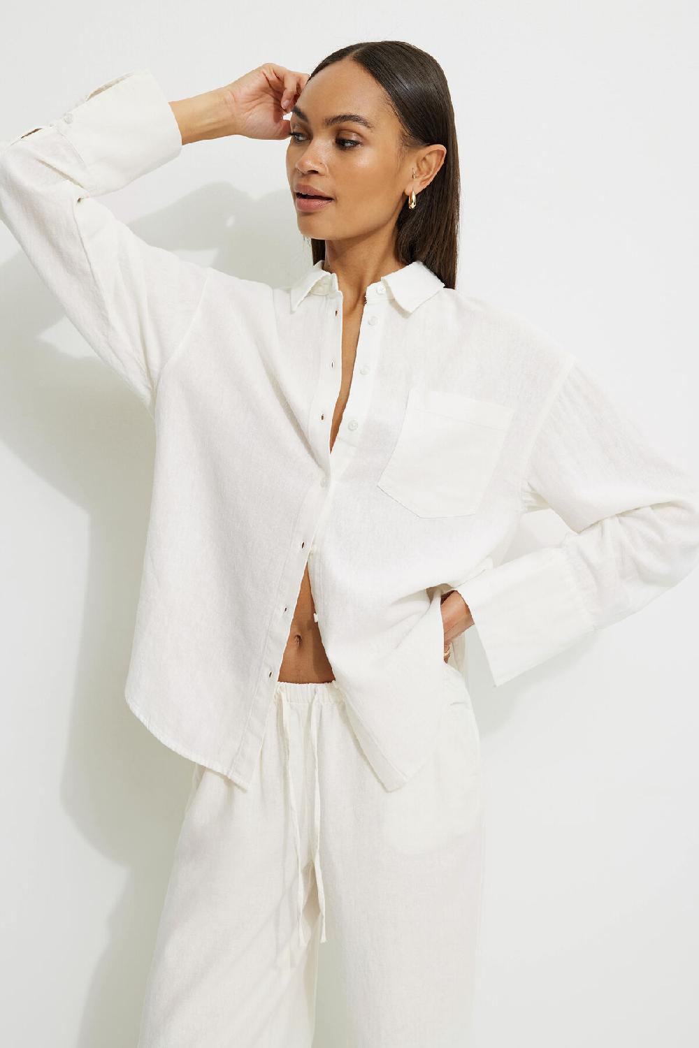 dynamite Chemise ample en lin Monroe