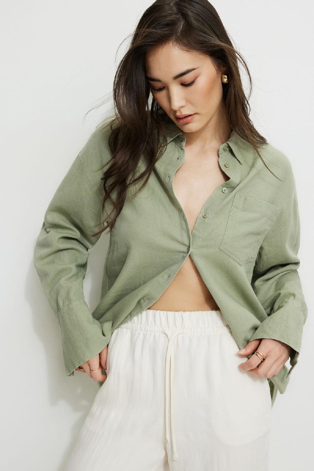 dynamite Chemise ample en lin Monroe