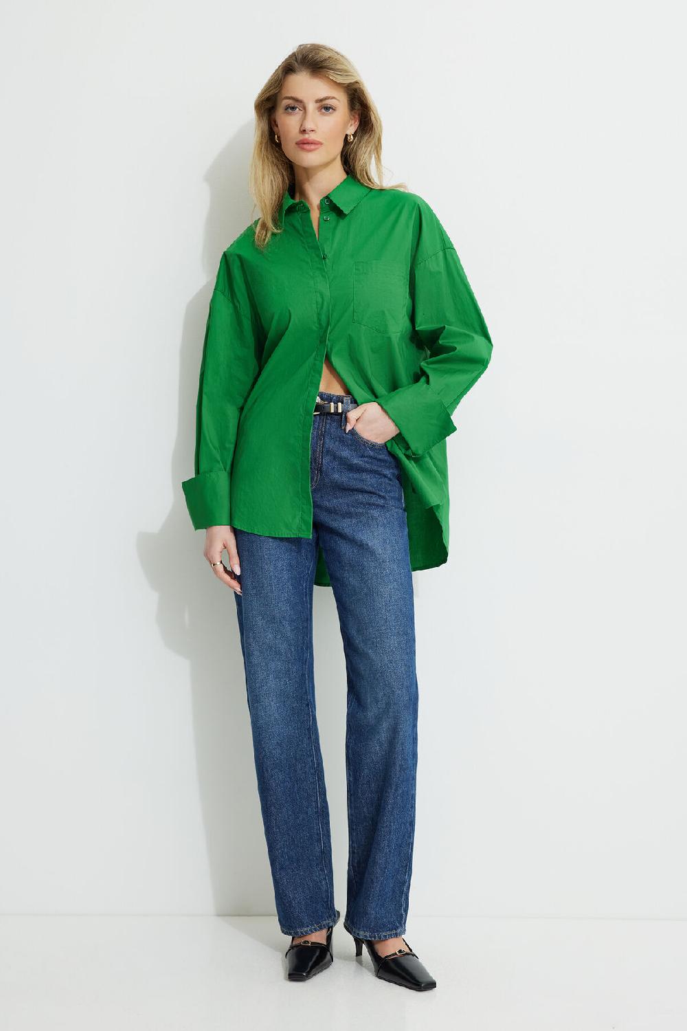 Dynamite Chemise Ample En Popeline Monroe