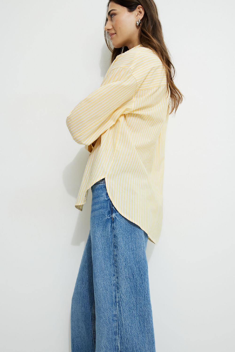 Dynamite Chemise En Popeline Ample Et Rayée Monroe