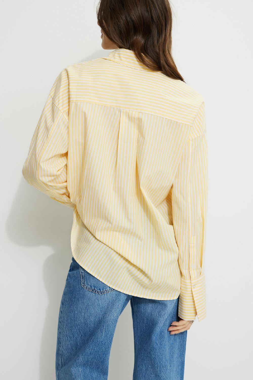 Dynamite Chemise En Popeline Ample Et Rayée Monroe