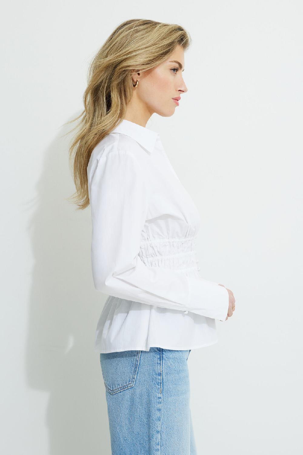 Dynamite Chemise En Popeline Froncée