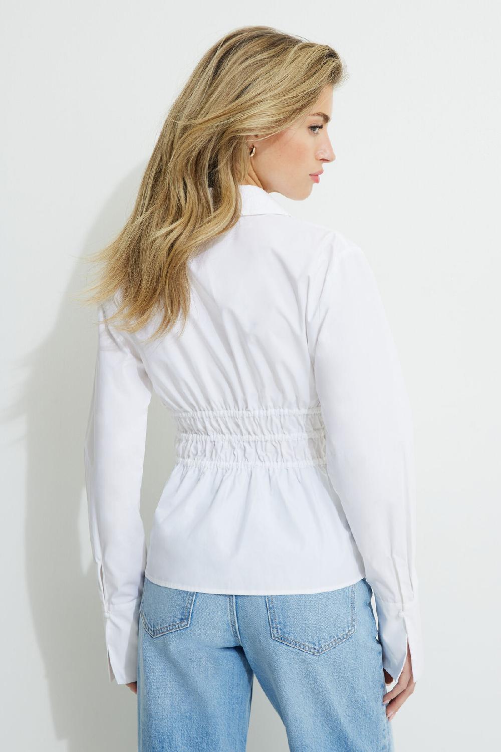 Dynamite Chemise En Popeline Froncée