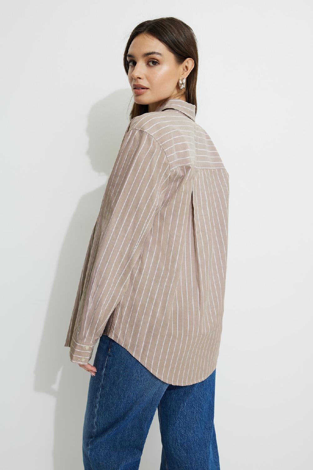 Dynamite Chemise Oxford Rayé Sutton