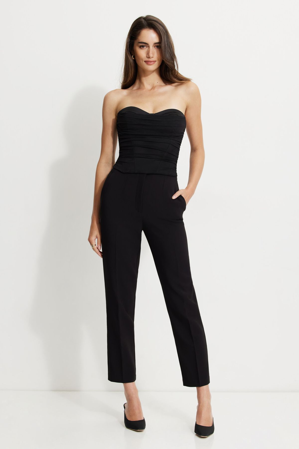 Dynamite Corset En Maille Drapé