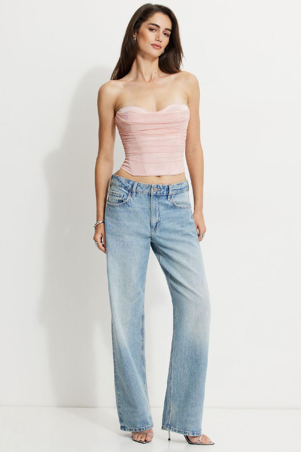 Dynamite Corset En Maille Drapé