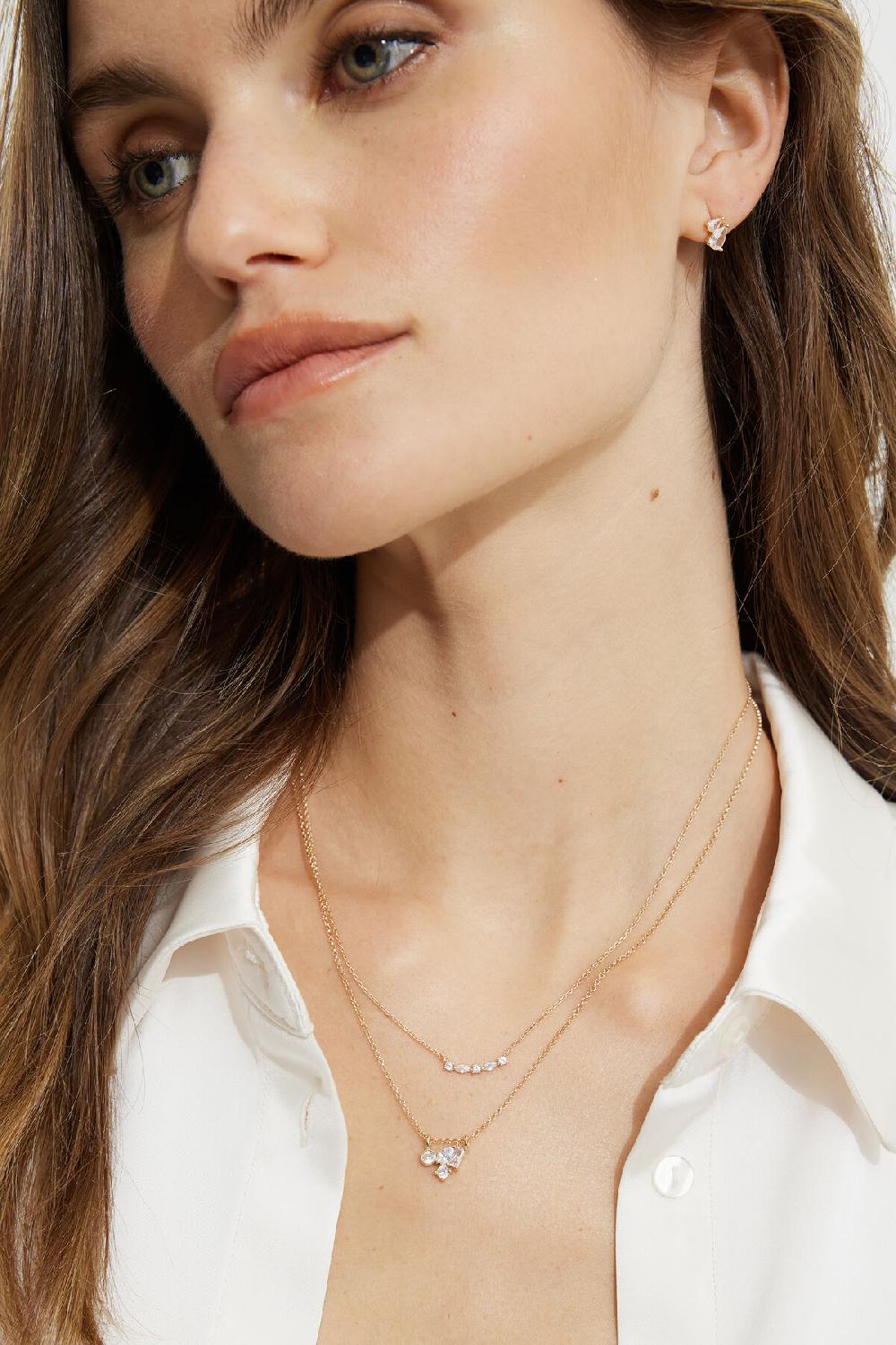 Dynamite Ensemble De 2 Colliers à Amas De Pierres