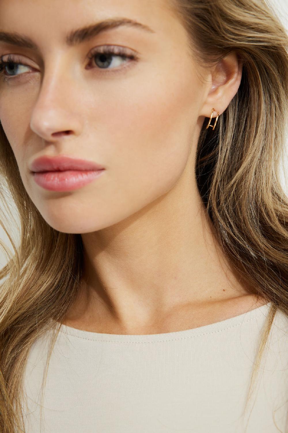 dynamite Ensemble de 2 dormeuses doubles